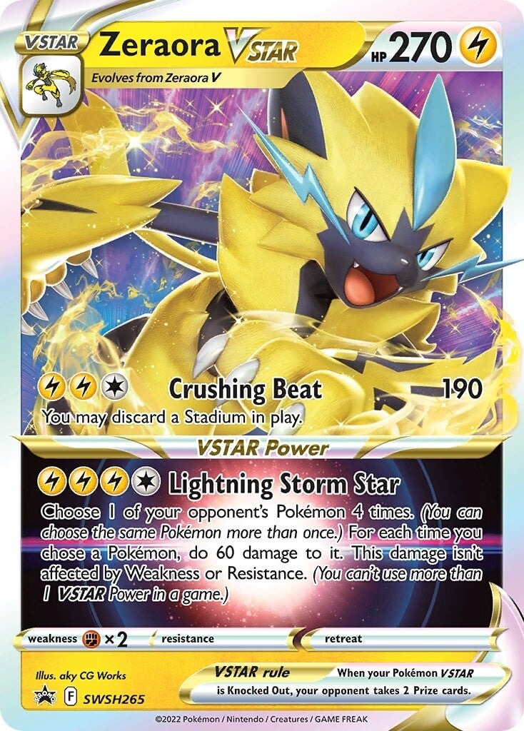 Zeraora VSTAR (SWSH265) (Jumbo Card) [Sword & Shield: Black Star Promos] | Jack's On Queen