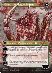 Grist, Voracious Larva // Grist, the Plague Swarm (Borderless) (Textured Foil) [Modern Horizons 3] | Jack's On Queen