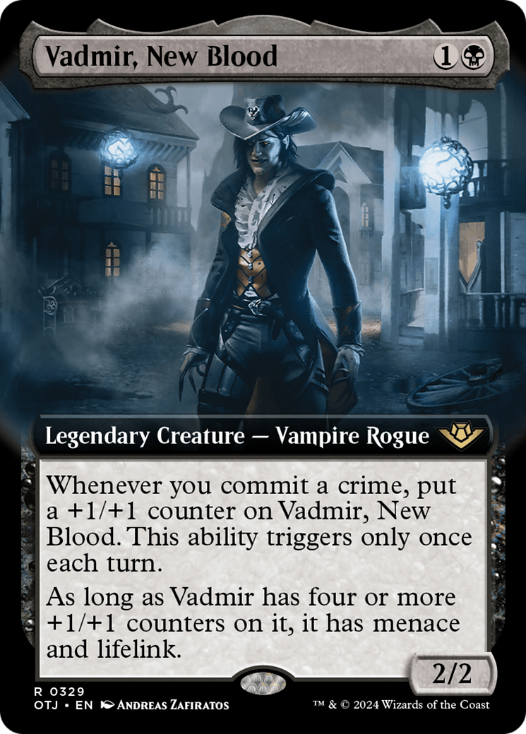 Vadmir, New Blood (Extended Art) [Outlaws of Thunder Junction] | Jack's On Queen