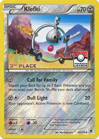 Klefki (66/119) (League Promo 3rd Place) [XY: Phantom Forces] | Jack's On Queen