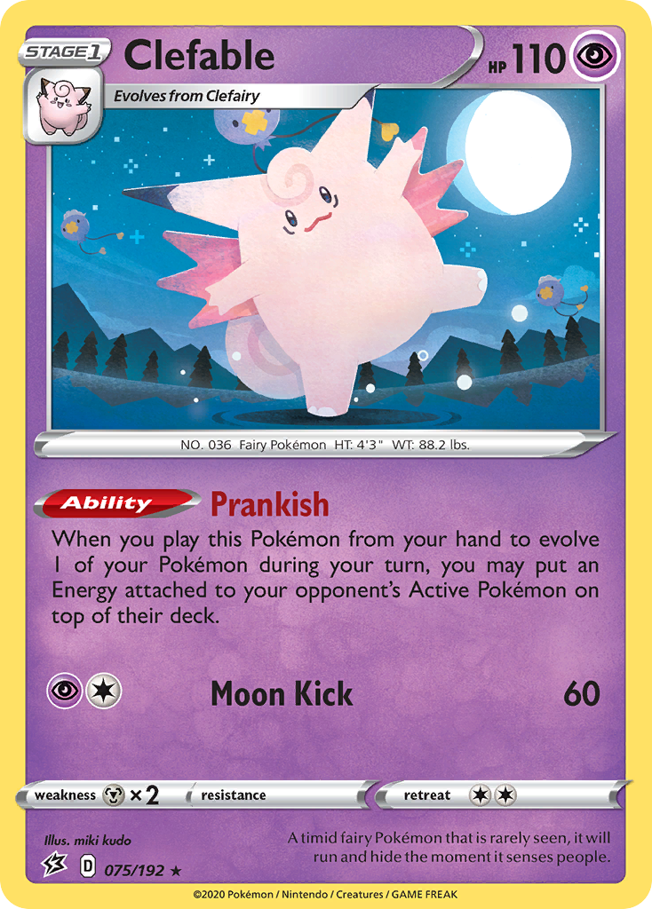 Clefable (075/192) [Sword & Shield: Rebel Clash] | Jack's On Queen