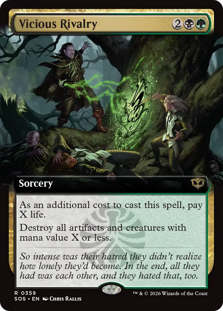 Vicious Rivalry (Extended Art) [Secrets of Strixhaven] | Jack's On Queen