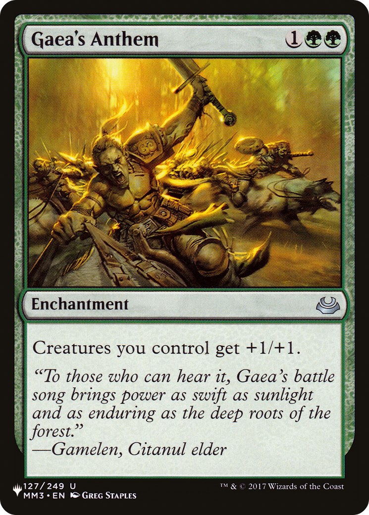 Gaea's Anthem (MM3) [The List] | Jack's On Queen