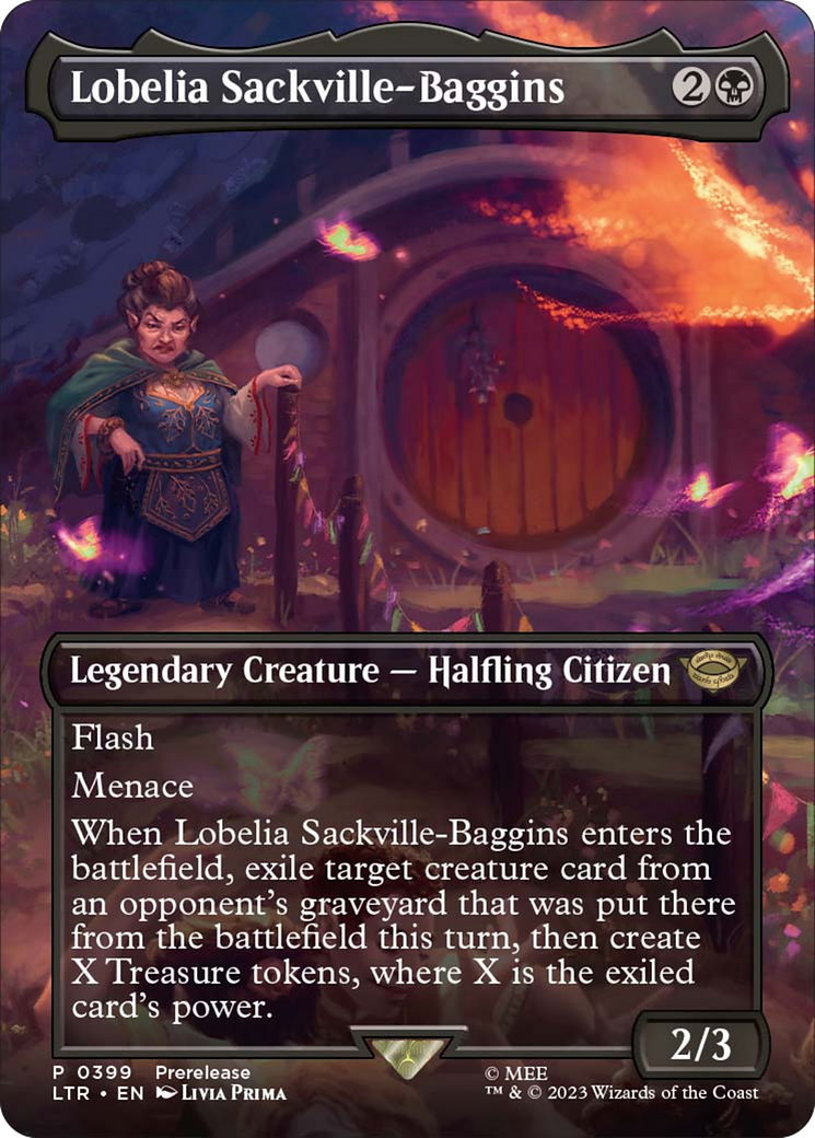Lobelia Sackville-Baggins (Borderless Alternate Art) [The Lord of the Rings: Tales of Middle-Earth] | Jack's On Queen