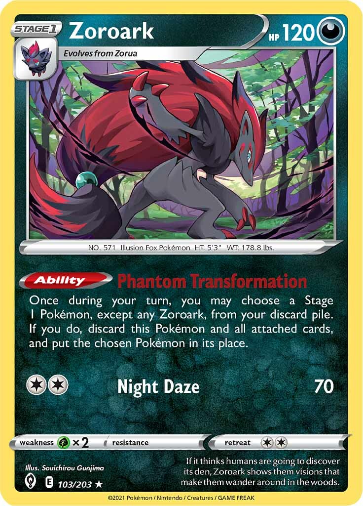 Zoroark (103/203) [Sword & Shield: Evolving Skies] | Jack's On Queen