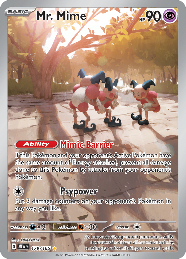 Mr. Mime (179/165) [Scarlet & Violet: 151] | Jack's On Queen