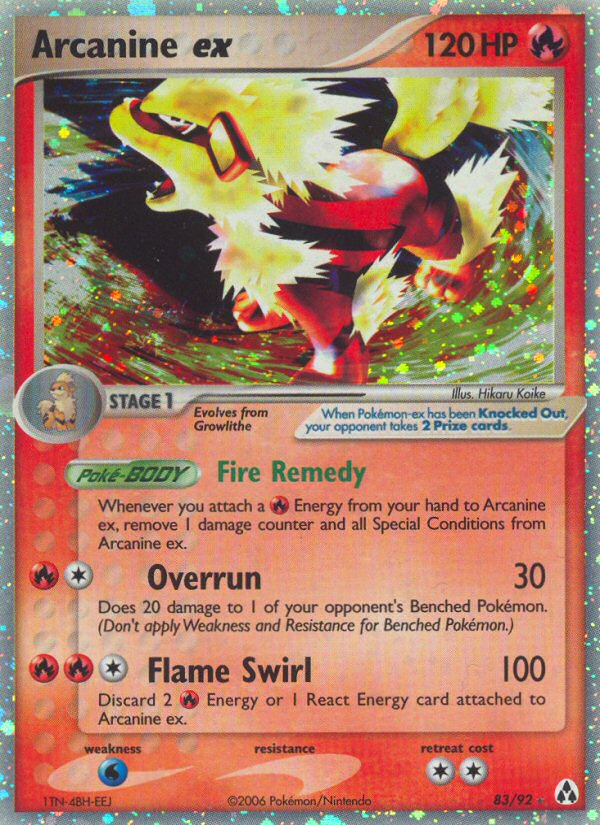 Arcanine ex (83/92) [EX: Legend Maker] | Jack's On Queen