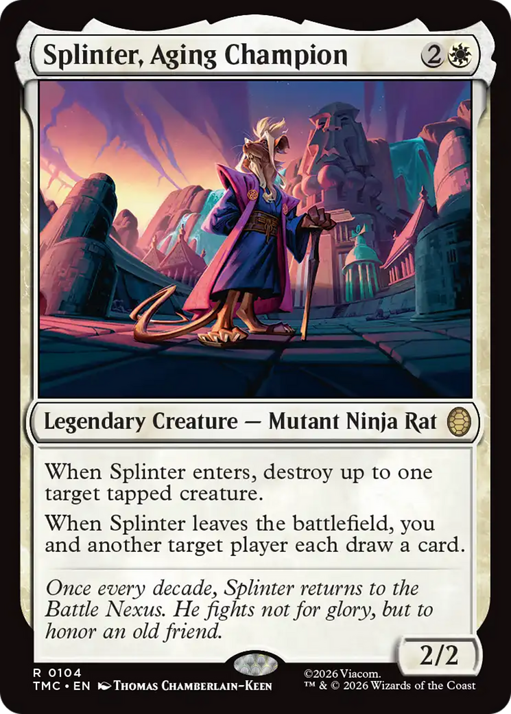 Splinter, Aging Champion [Teenage Mutant Ninja Turtles Commander] | Jack's On Queen