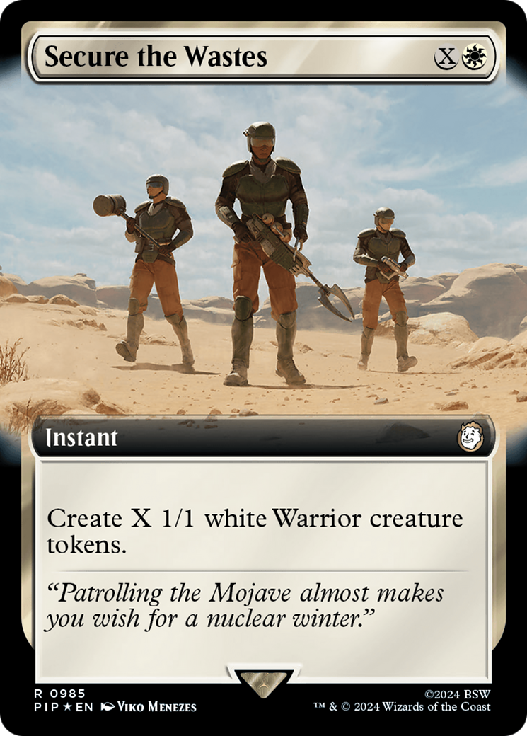 Secure the Wastes (Extended Art) (Surge Foil) [Fallout] | Jack's On Queen