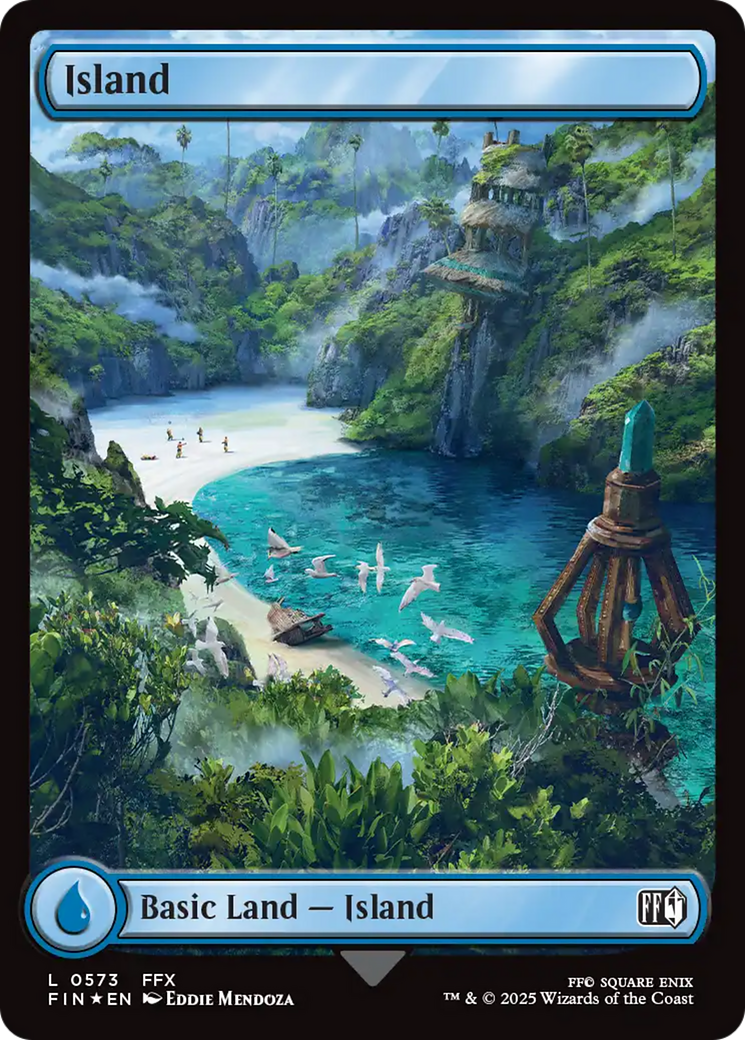 Island (0573) (Surge Foil) [FINAL FANTASY] | Jack's On Queen
