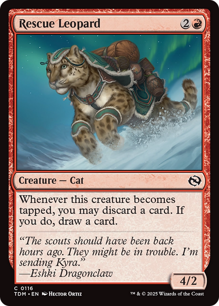 Rescue Leopard [Tarkir: Dragonstorm] | Jack's On Queen