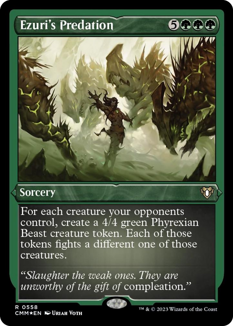 Ezuri's Predation (Foil Etched) [Commander Masters] | Jack's On Queen