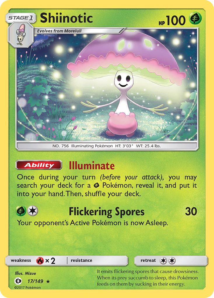 Shiinotic (17/149) [Sun & Moon: Base Set] | Jack's On Queen