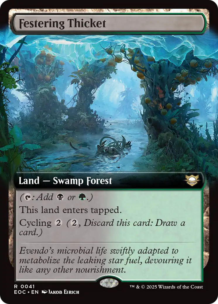 Festering Thicket (Extended Art) [Edge of Eternities Commander] | Jack's On Queen