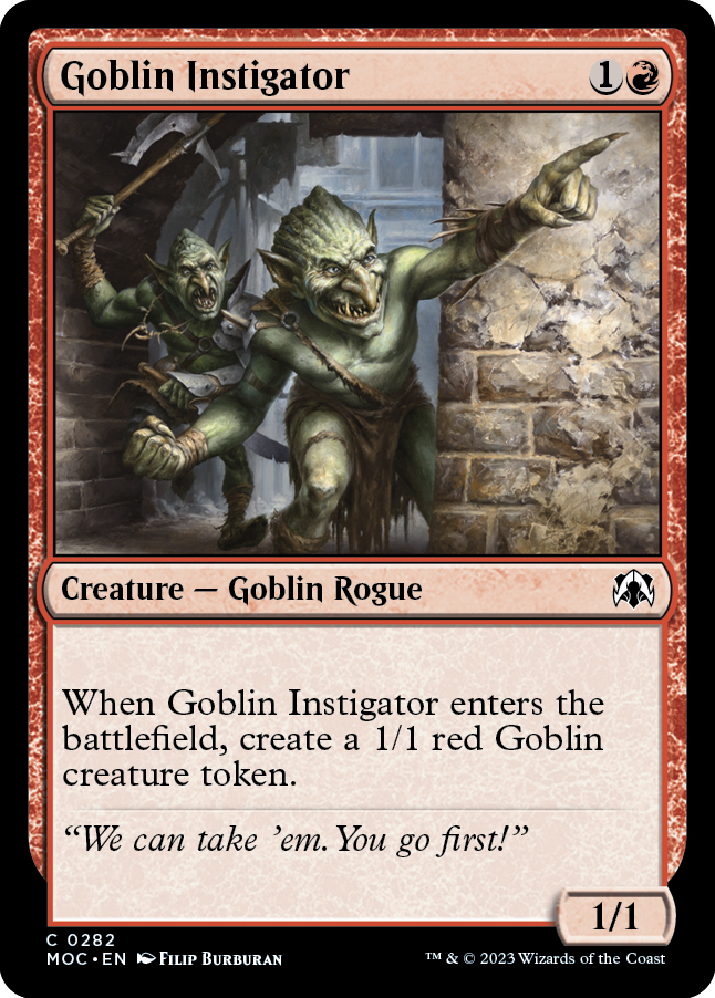 Goblin Instigator [March of the Machine Commander] | Jack's On Queen