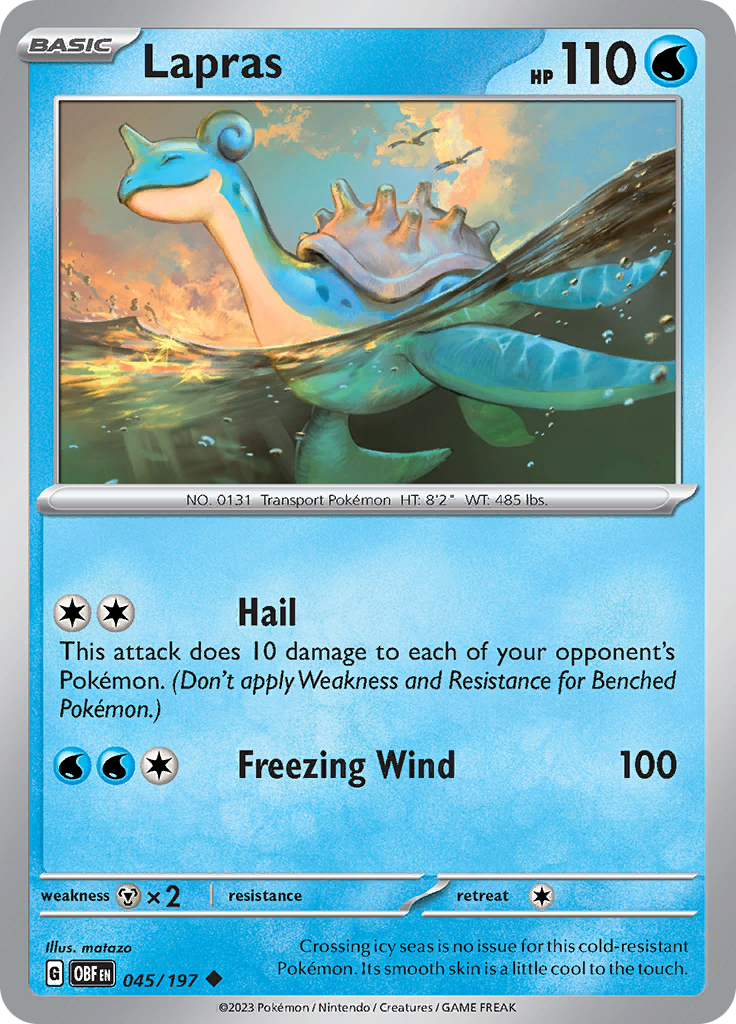 Lapras (045/197) [Scarlet & Violet: Obsidian Flames] | Jack's On Queen