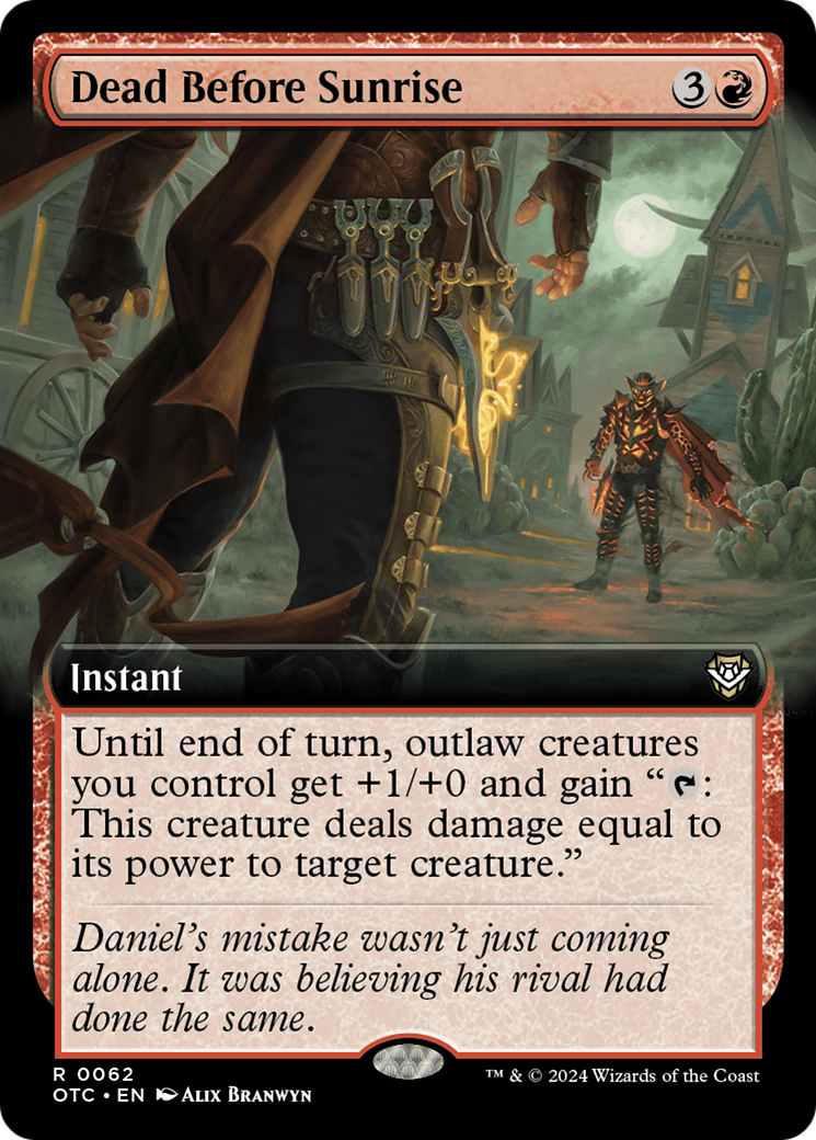 Dead Before Sunrise (Extended Art) [Outlaws of Thunder Junction Commander] | Jack's On Queen