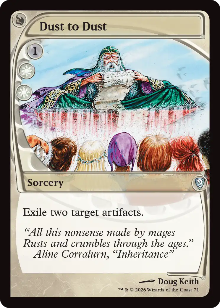 Dust to Dust (Future Sight) [Mystery Booster: Commander Edition] | Jack's On Queen