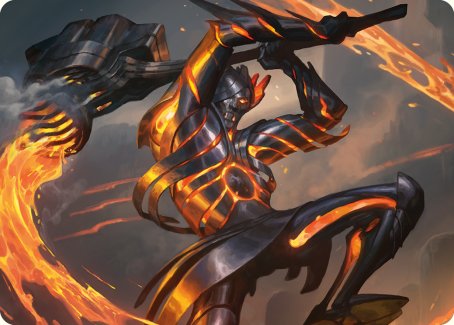 Forgehammer Centurion Art Card [Phyrexia: All Will Be One Art Series] | Jack's On Queen