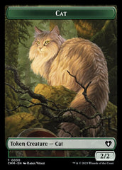 Zombie (0019) // Cat (0030) Double-Sided Token [Commander Masters Tokens] | Jack's On Queen