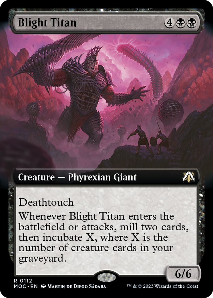 Blight Titan (Extended Art) [March of the Machine Commander] | Jack's On Queen