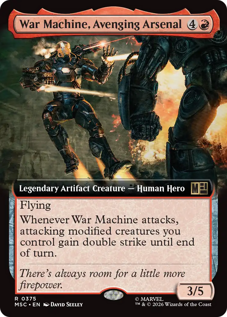 War Machine, Avenging Arsenal (Extended Art) [Marvel Super Heroes Commander] | Jack's On Queen