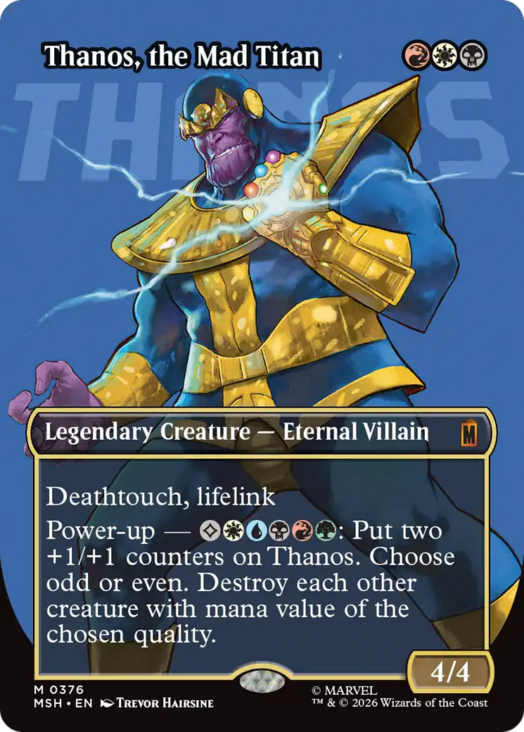 Thanos, the Mad Titan (Borderless) (0367) [Marvel Super Heroes] | Jack's On Queen