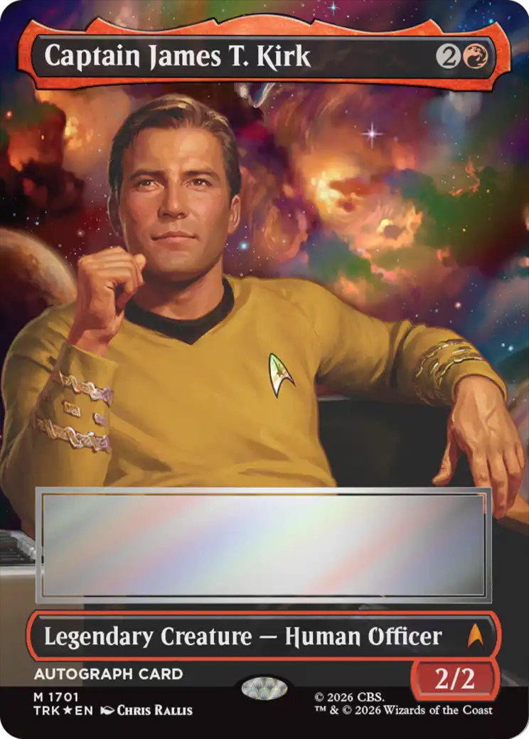 Captain James T. Kirk (Borderless) (Signed) [Star Trek] | Jack's On Queen
