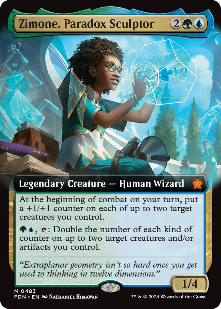 Zimone, Paradox Sculptor (Extended Art) [Foundations] | Jack's On Queen