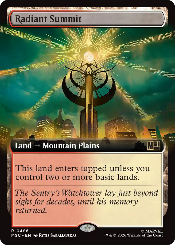 Radiant Summit (Extended Art) [Marvel Super Heroes Commander] | Jack's On Queen