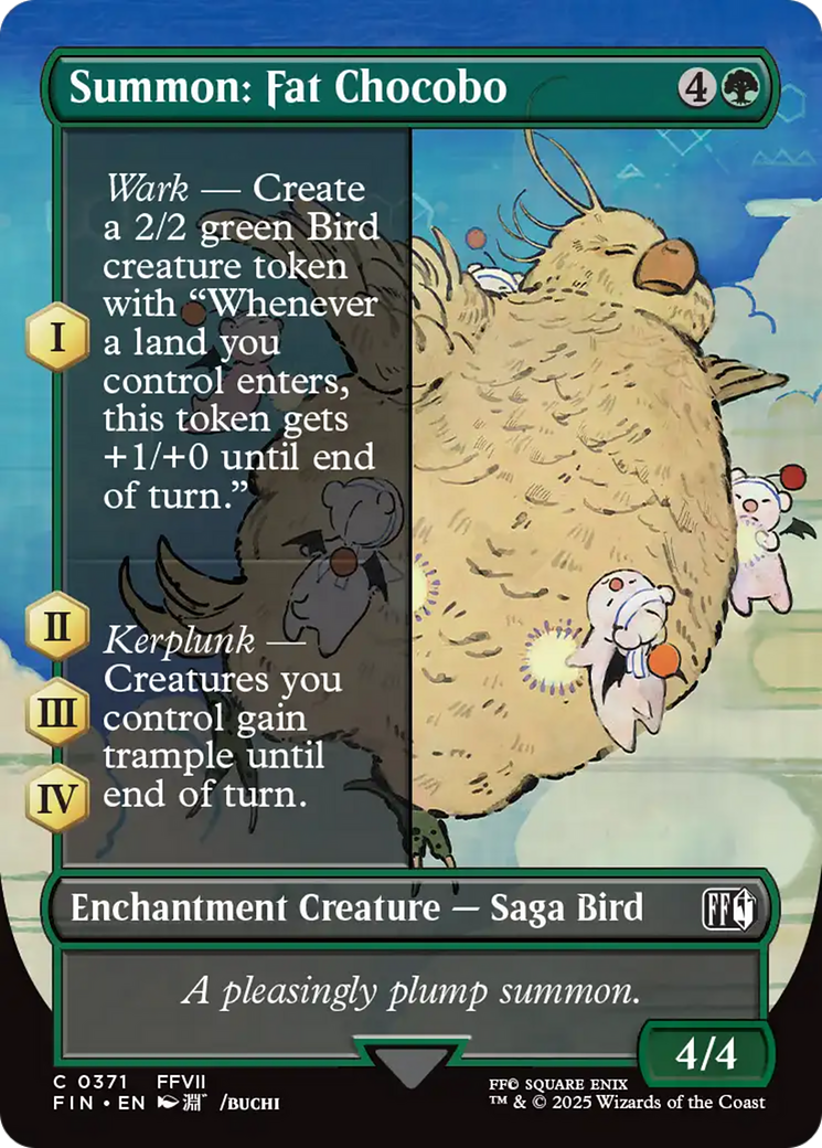Summon: Fat Chocobo (Borderless) [FINAL FANTASY] | Jack's On Queen