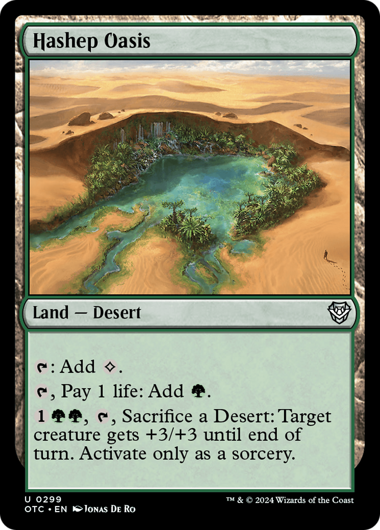 Hashep Oasis [Outlaws of Thunder Junction Commander] | Jack's On Queen