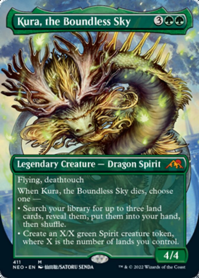 Kura, the Boundless Sky (Borderless Alternate Art) [Kamigawa: Neon Dynasty] | Jack's On Queen