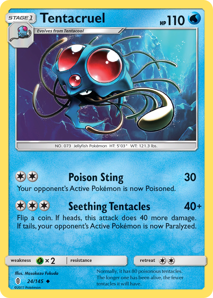 Tentacruel (24/145) [Sun & Moon: Guardians Rising] | Jack's On Queen