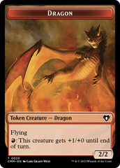 Thopter // Dragon (0020) Double-Sided Token [Commander Masters Tokens] | Jack's On Queen