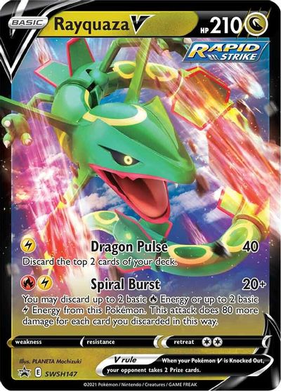 Rayquaza V (SWSH147) [Sword & Shield: Black Star Promos] | Jack's On Queen