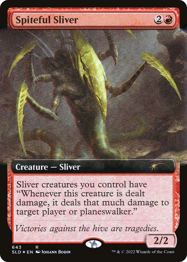 Spiteful Sliver (Extended Art) [Secret Lair Drop Promos] | Jack's On Queen