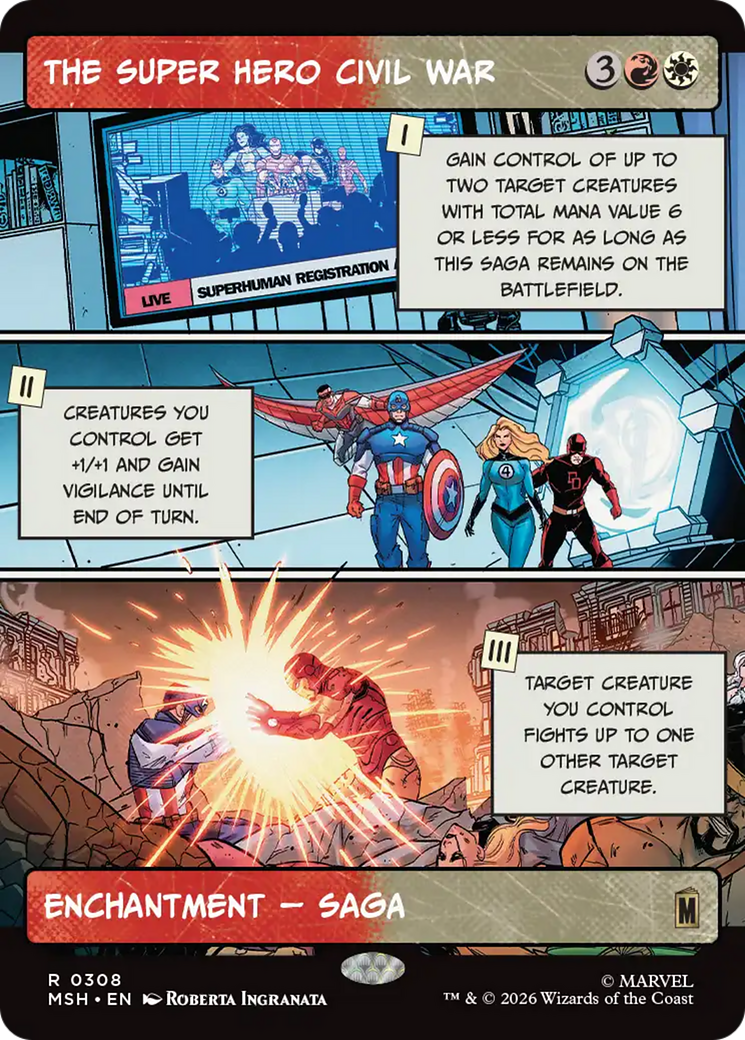 The Super Hero Civil War (Borderless) [Marvel Super Heroes] | Jack's On Queen