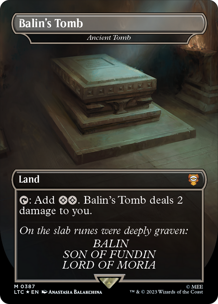 Balin's Tomb - Ancient Tomb (Surge Foil Realms and Relics) [The Lord of the Rings: Tales of Middle-Earth Commander] | Jack's On Queen