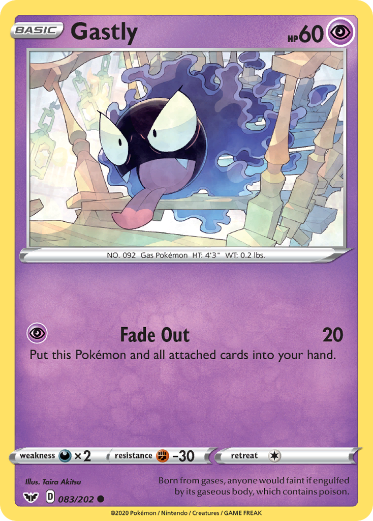 Gastly (083/202) [Sword & Shield: Base Set] | Jack's On Queen