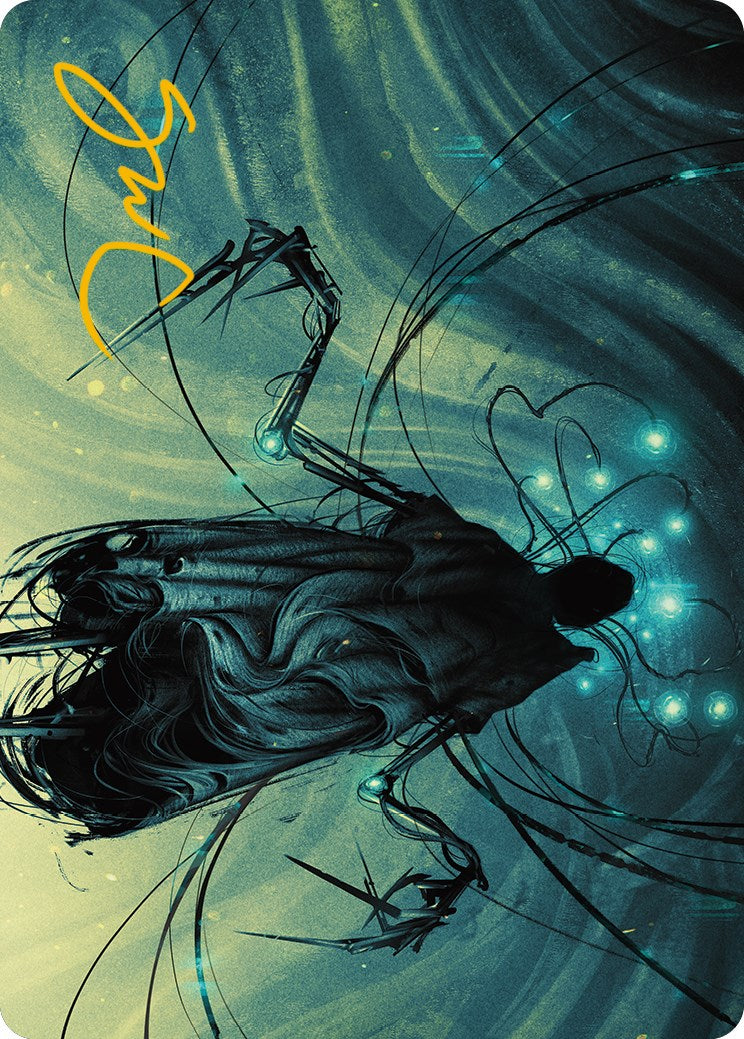 Ichor Synthesizer Art Card (Gold-Stamped Signature) [Phyrexia: All Will Be One Art Series] | Jack's On Queen