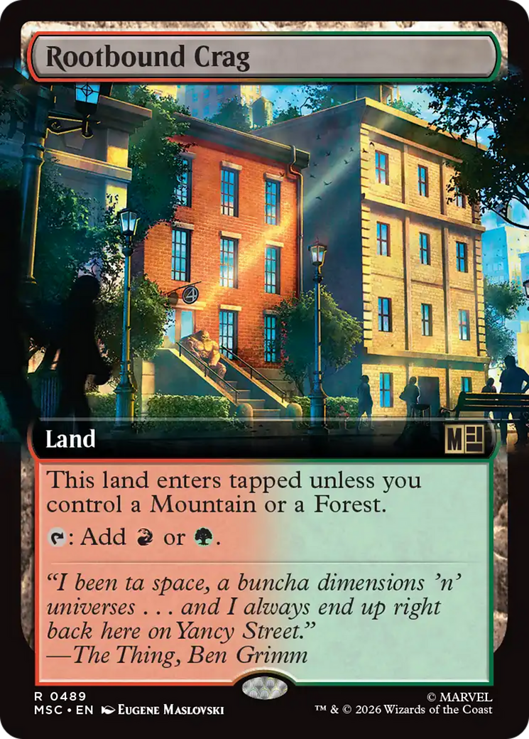 Rootbound Crag (Extended Art) [Marvel Super Heroes Commander] | Jack's On Queen