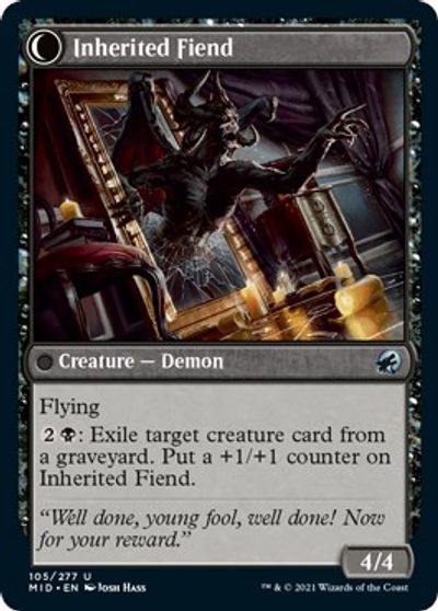 Heirloom Mirror // Inherited Fiend [Innistrad: Midnight Hunt] | Jack's On Queen