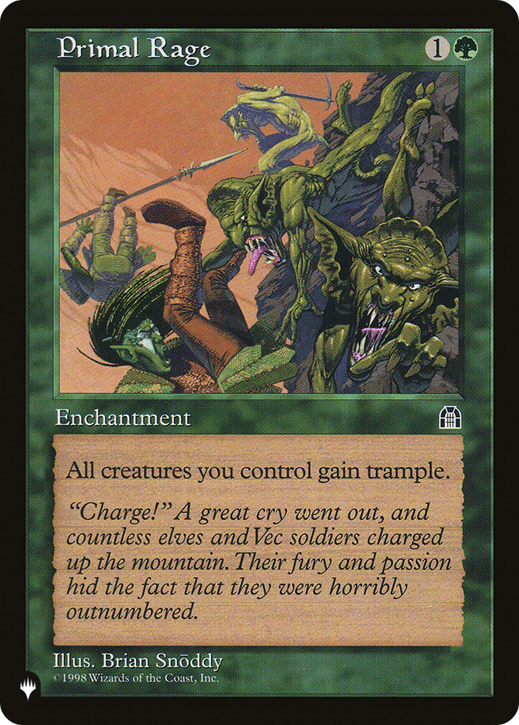 Primal Rage [The List Reprints] | Jack's On Queen