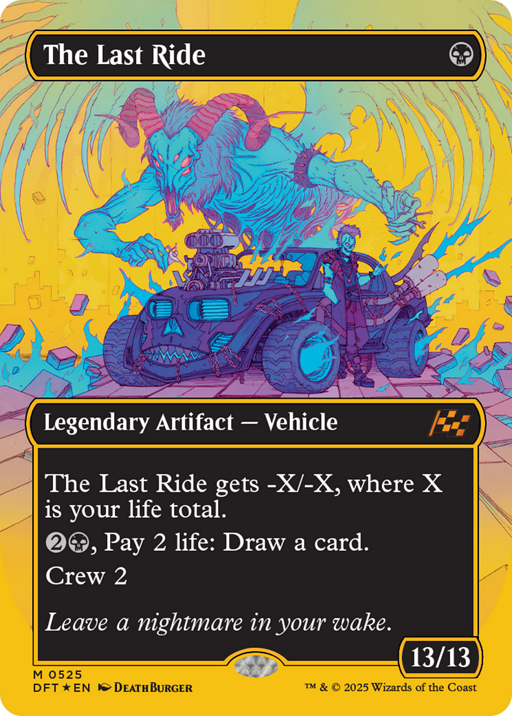 The Last Ride (Borderless) (First-Place Foil) [Aetherdrift] | Jack's On Queen