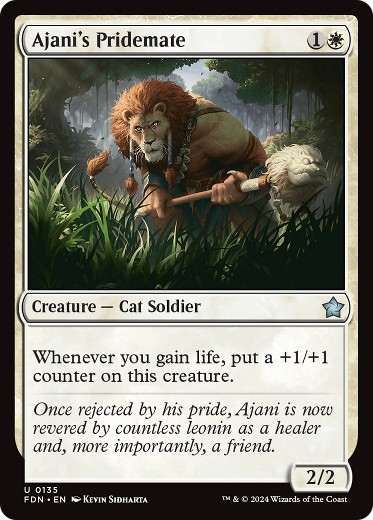 Ajani's Pridemate [Foundations] | Jack's On Queen