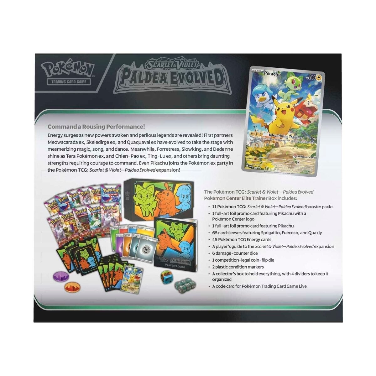 Scarlet & Violet: Paldea Evolved - Elite Trainer Box (Pokemon Center Exclusive) | Jack's On Queen