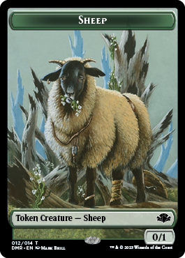 Insect // Sheep Double-Sided Token [Dominaria Remastered Tokens] | Jack's On Queen