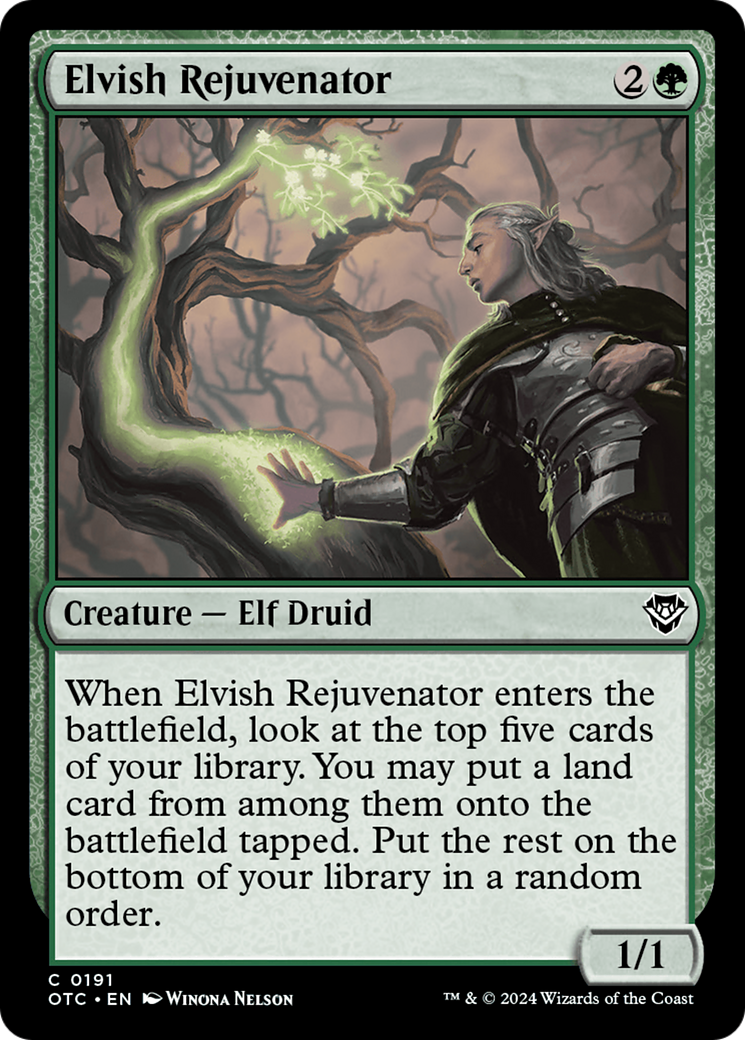 Elvish Rejuvenator [Outlaws of Thunder Junction Commander] | Jack's On Queen