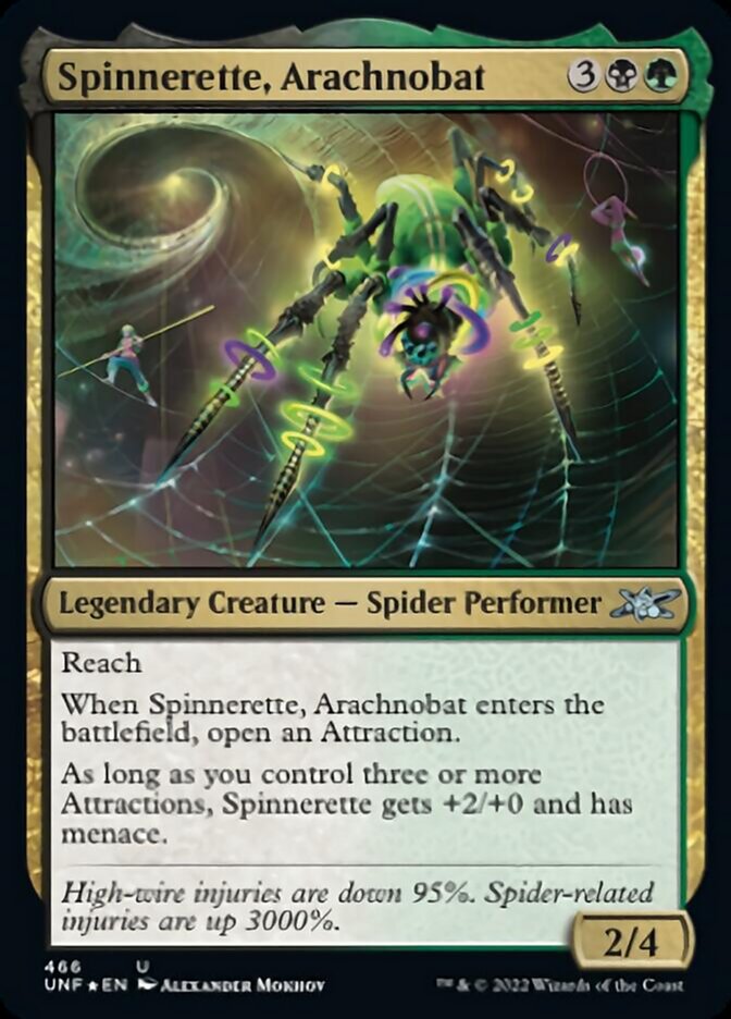 Spinnerette, Arachnobat (Galaxy Foil) [Unfinity] | Jack's On Queen